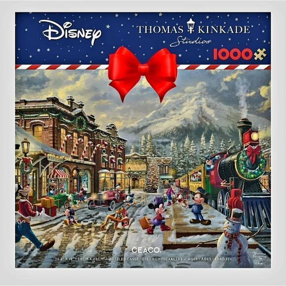 NEW COLLECTIBLE DISNEY THOMAS KINKADE PUZZLE - Picture 1 of 9